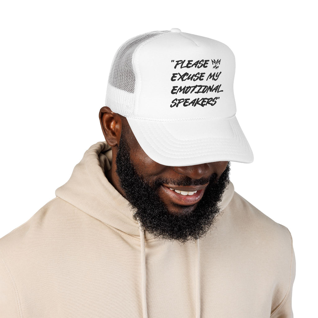 "Please Excuse My Emotional Speakers" | Music Maniacs | Foam Trucker | Musical Quote Streetwear