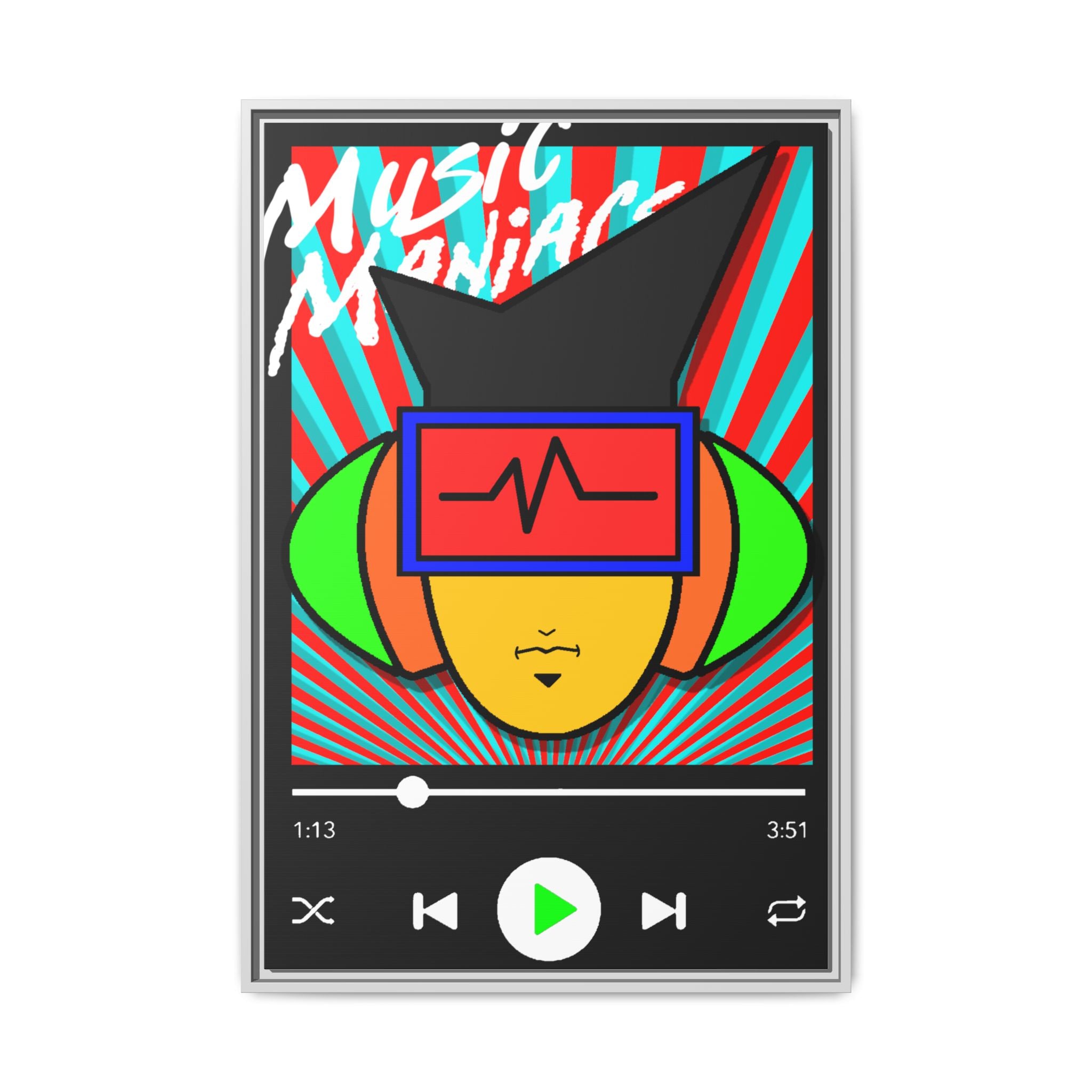 Press PLAY! Mann Matte Framed Canvas
