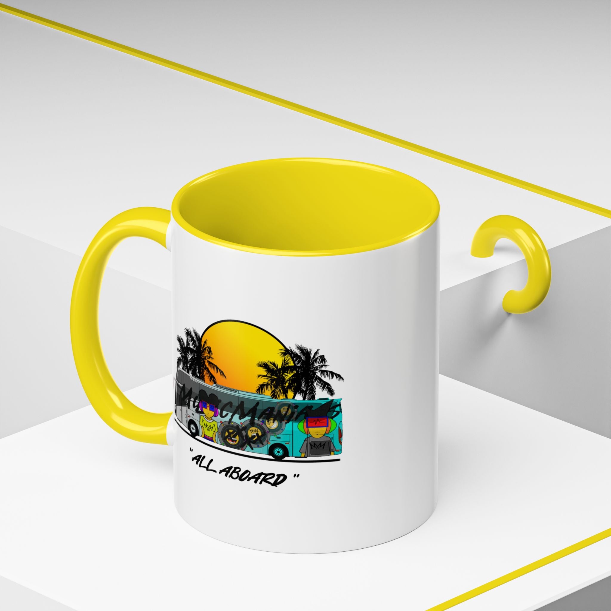 All Aboard MMX Tour Bus Coffee Mug