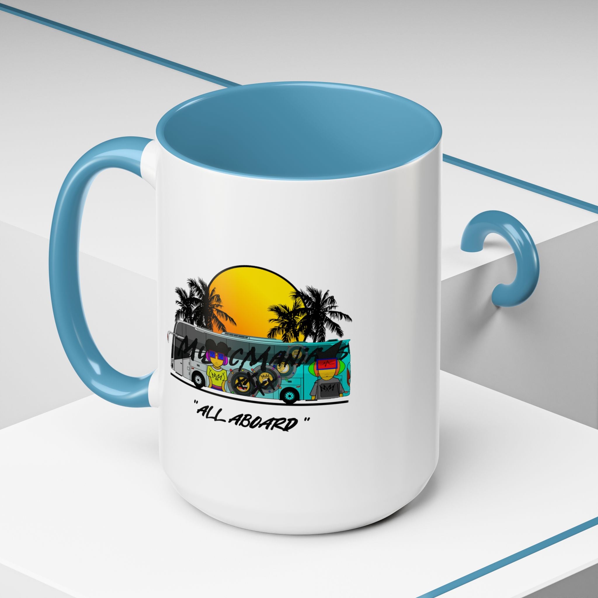 All Aboard MMX Tour Bus Coffee Mug