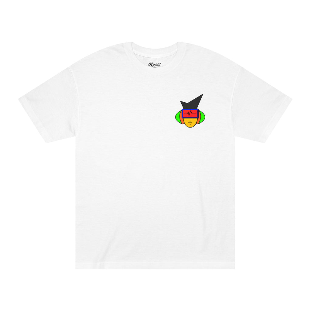 It's Mann Mann Face Polo Style White Tee