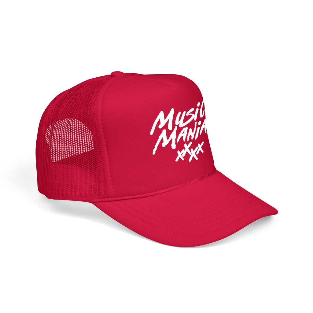 Stacked Logo White Logo Snapback Trucker Hat