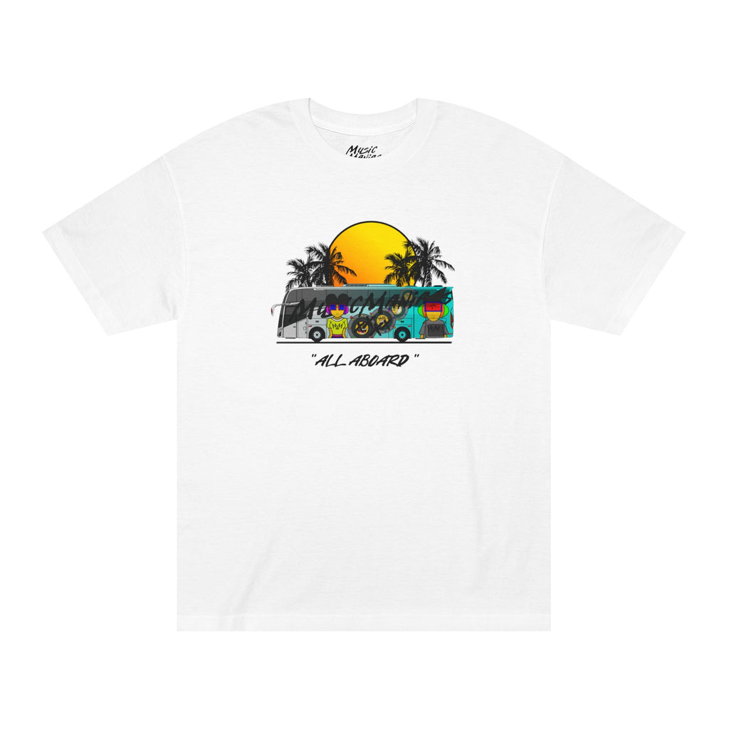 All Aboard MMX Tour Bus White T-shirt