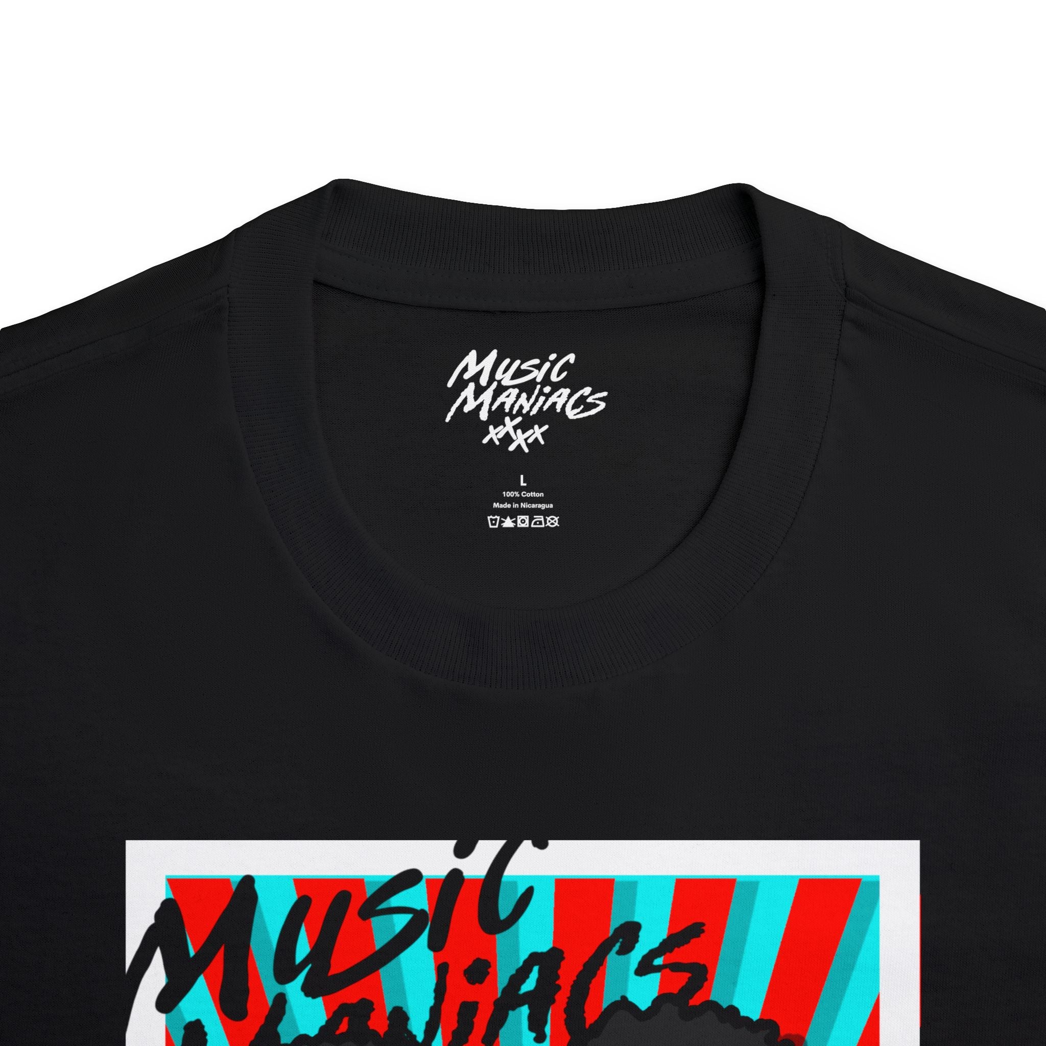 Press PLAY! Prinzazz | Music Maniacs | White Graphic T-shirt | Music Player Design Apparel
