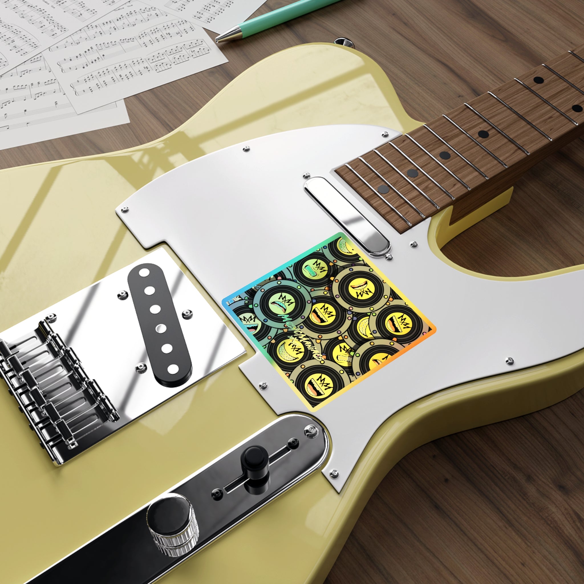 MMX EMO Speaker World Holographic Die-Cut Sticker