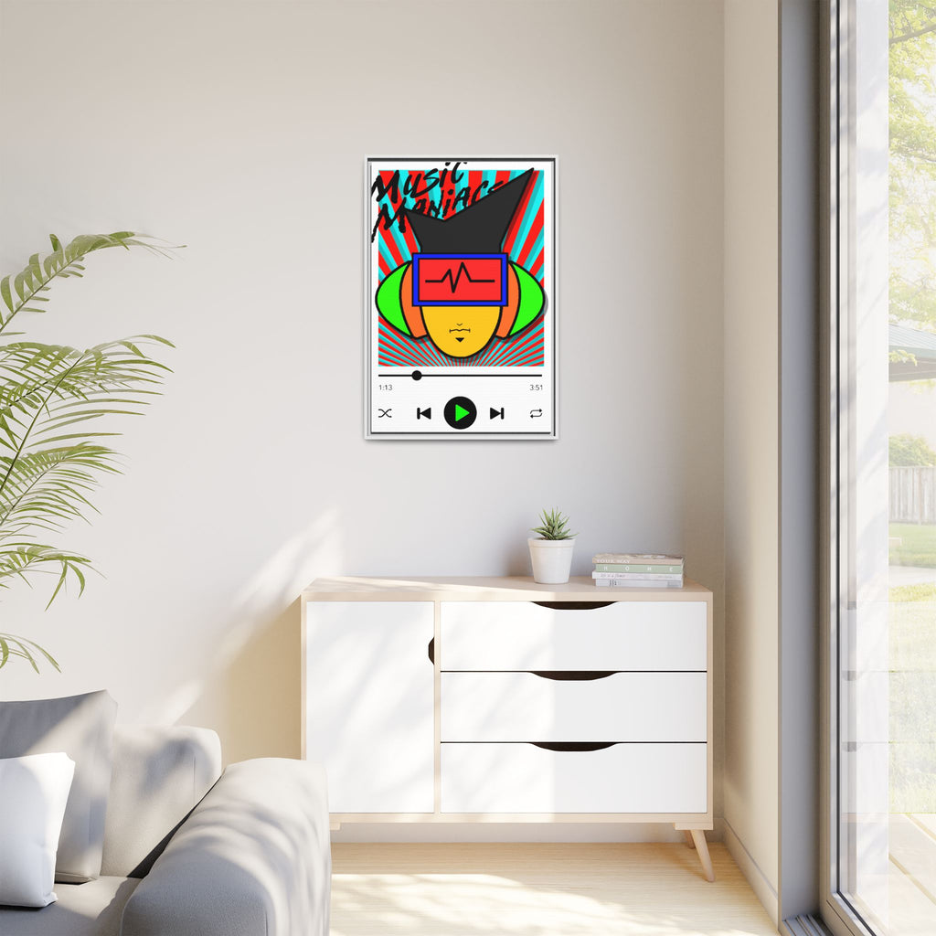 Press PLAY! Mann Alt Matte Framed Canvas