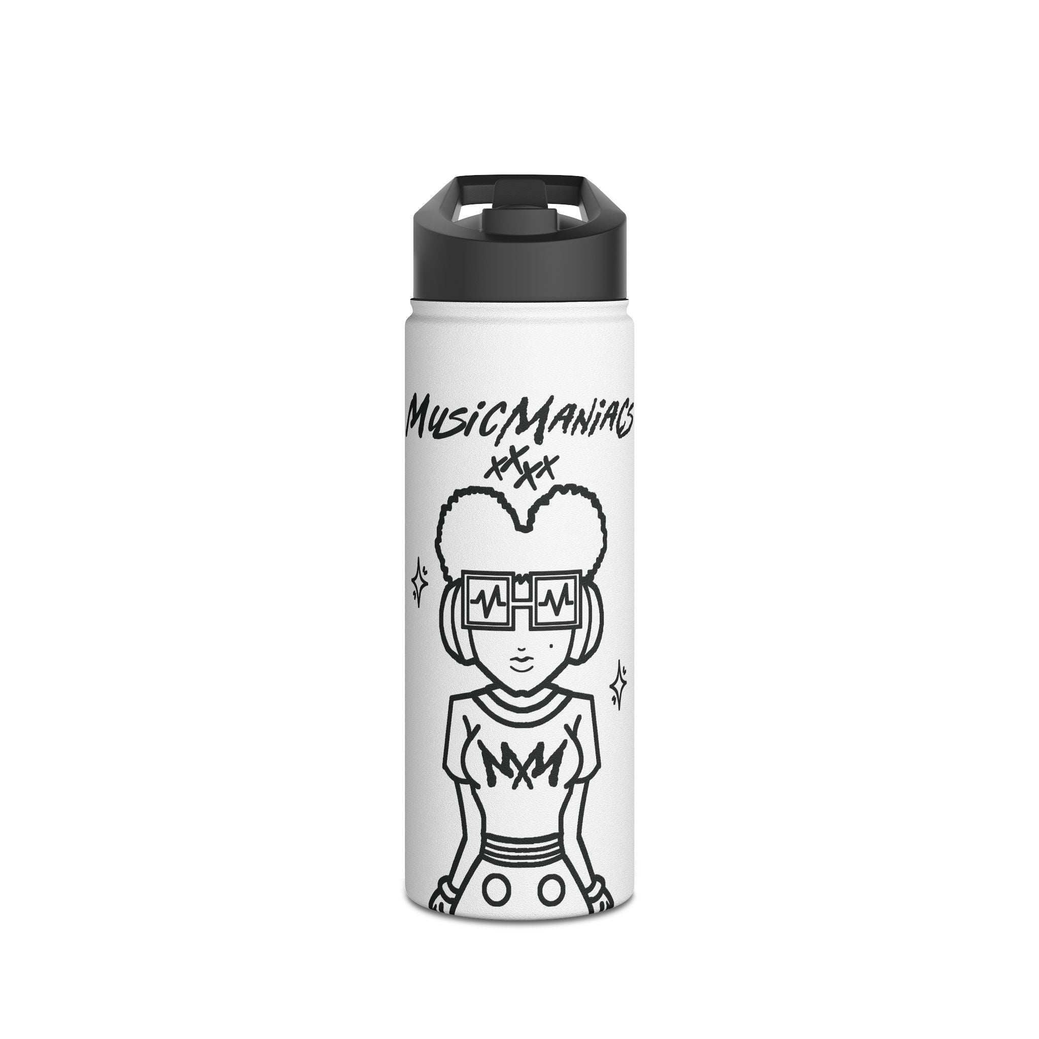 The Superstar Prinzazz | Music Maniacs | Stainless Steel Water Bottle | Musician Artist Streetwear