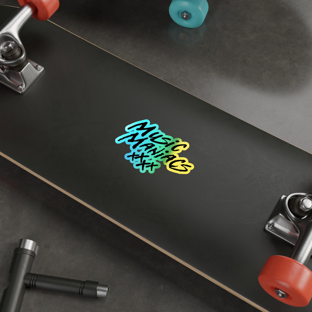 Stacked Logo Holographic die-cut sticker
