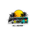 All Aboard MMX Tour Bus Die-Cut Outdoor Sticker