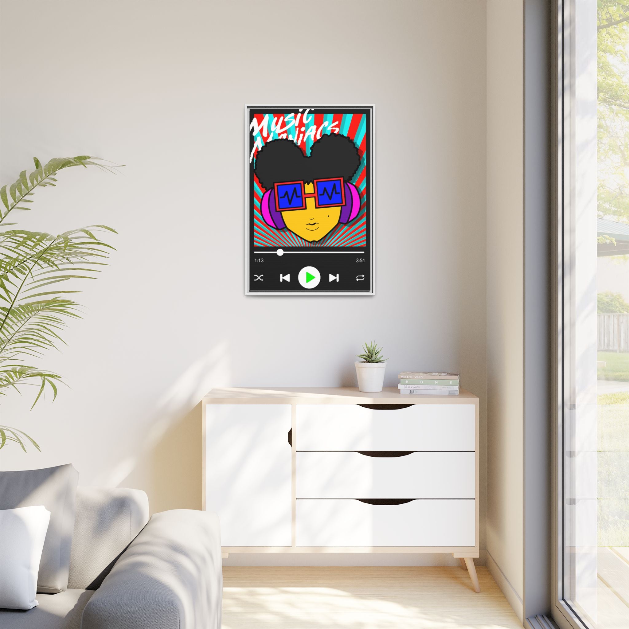 Press PLAY! Prinzazz Matte Framed Canvas
