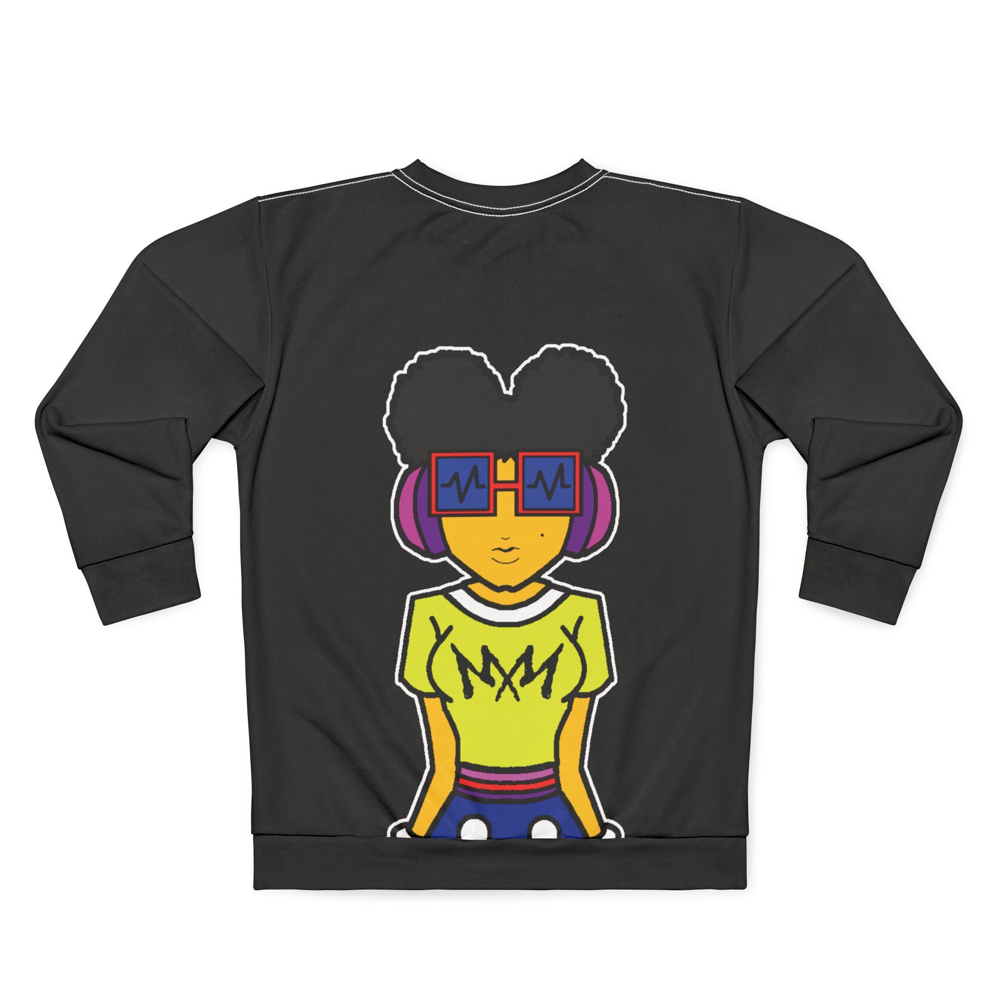 Stacked Logo Prinzazz SP Black Crewneck Sweatshirt