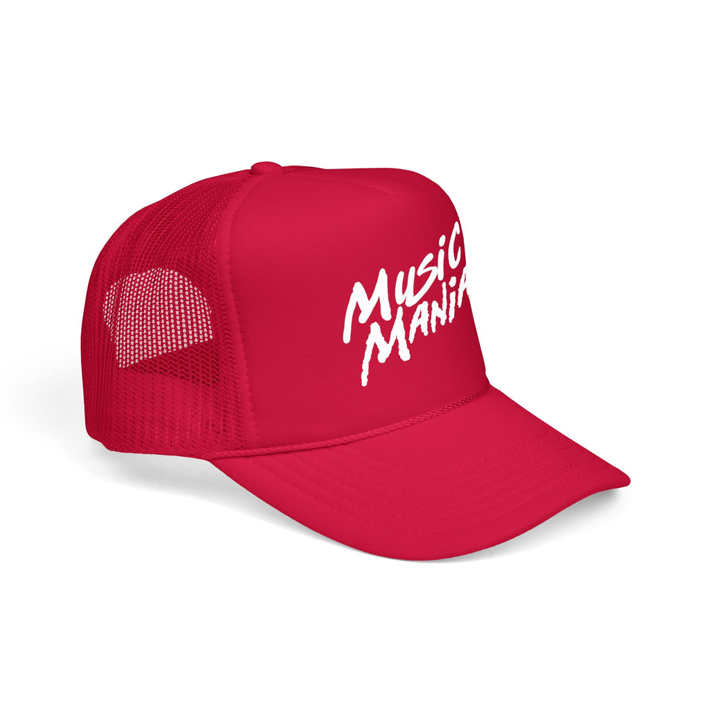 Stacked Classic White Logo Snapback Trucker Hat