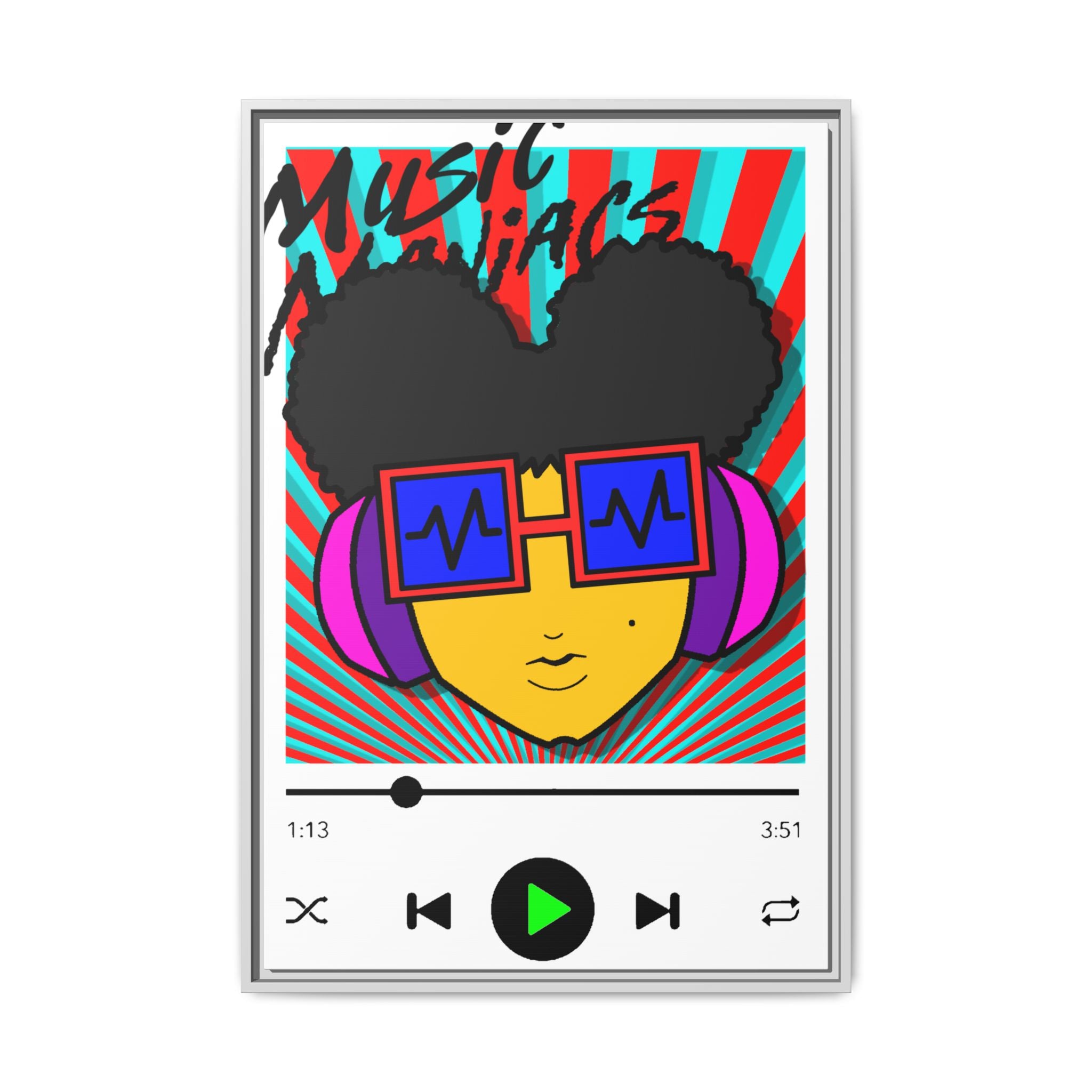 Press PLAY! Prinzazz Alt Matte Framed Canvas