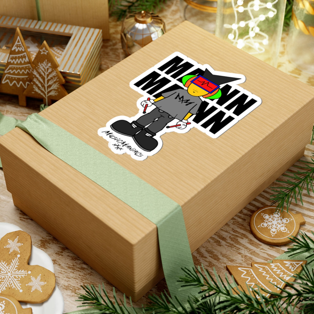 It's Mann Mann Signature | Music Maniacs | Kiss-Cut Sticker | Bold Music Character Decal