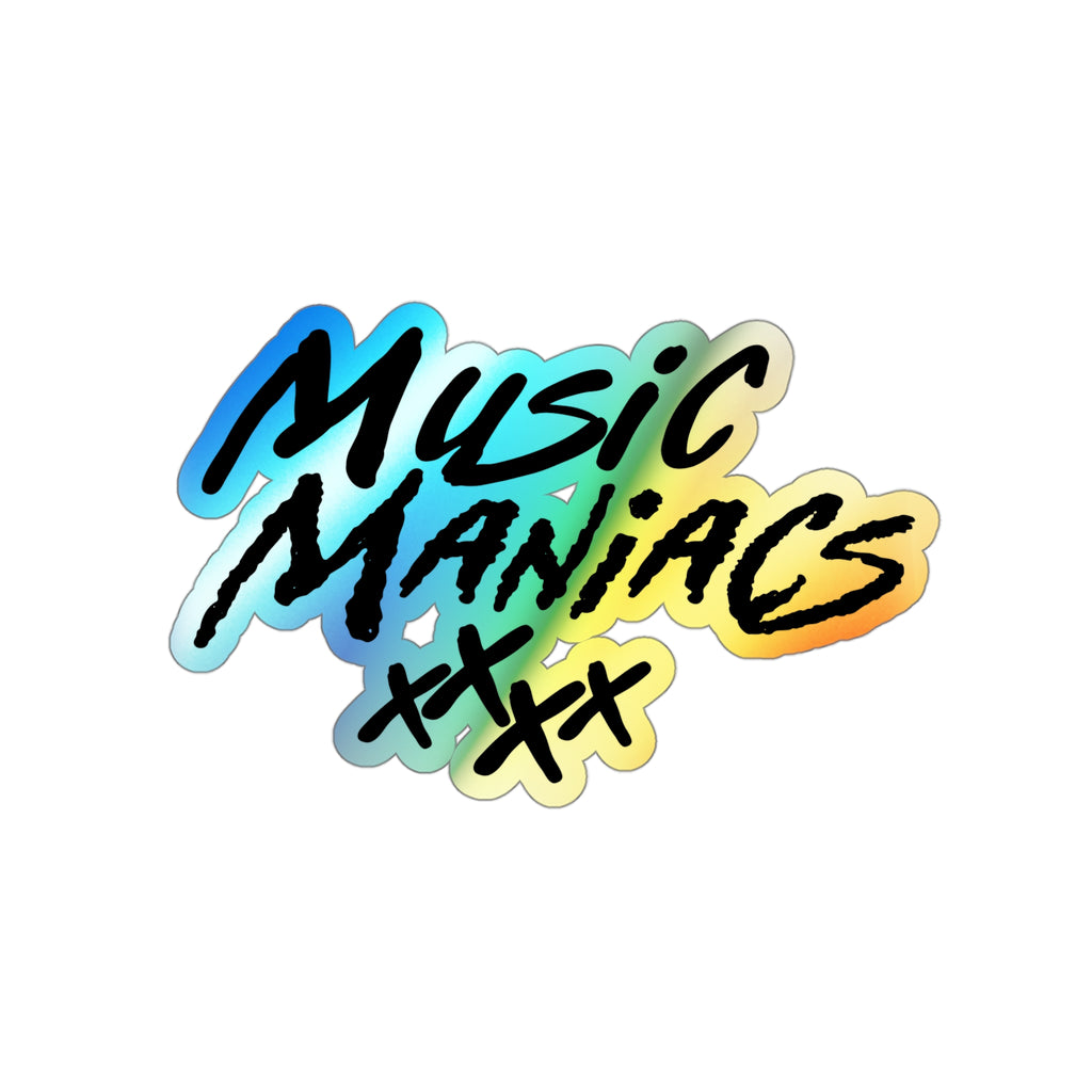 Stacked Logo Holographic die-cut sticker