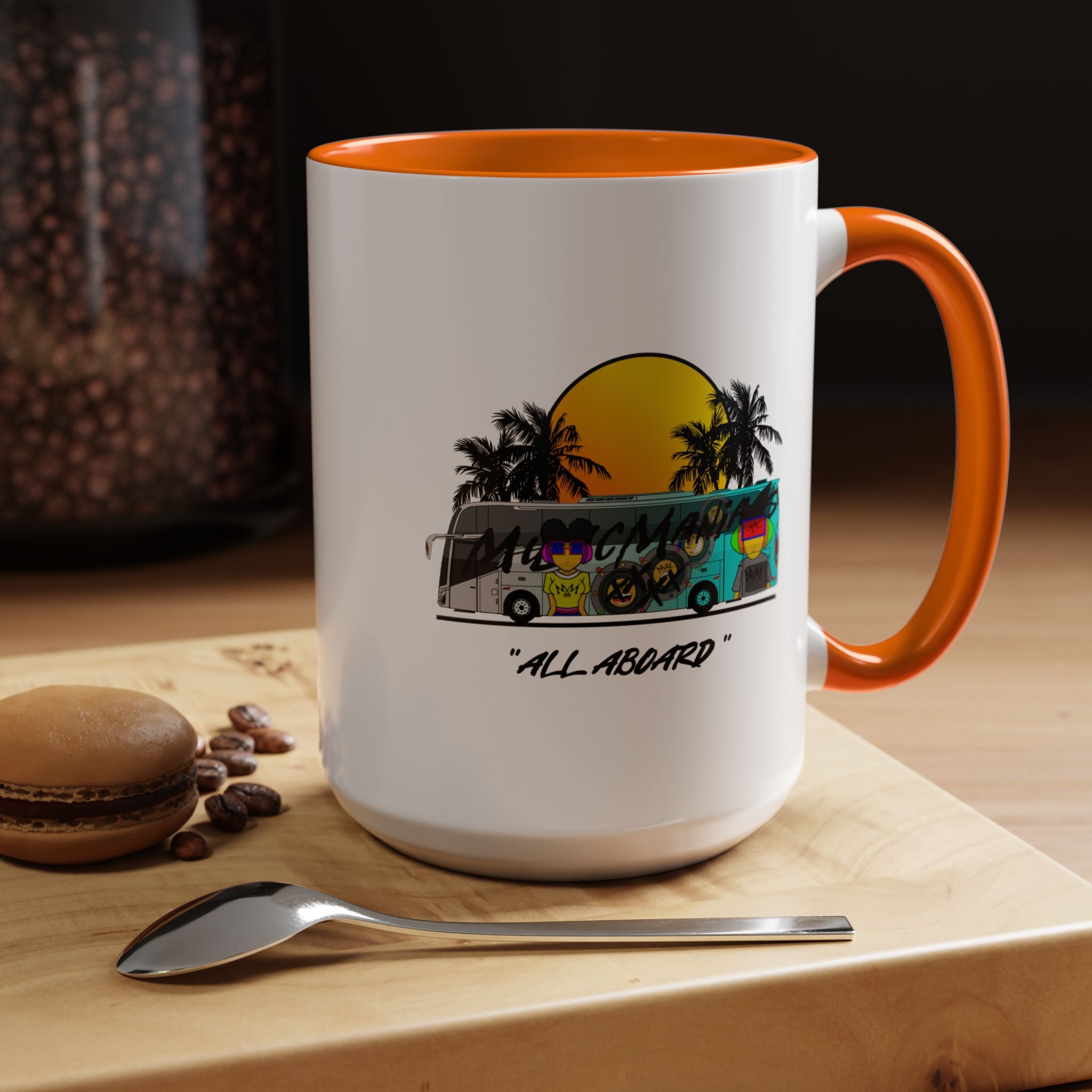 All Aboard MMX Tour Bus Coffee Mug