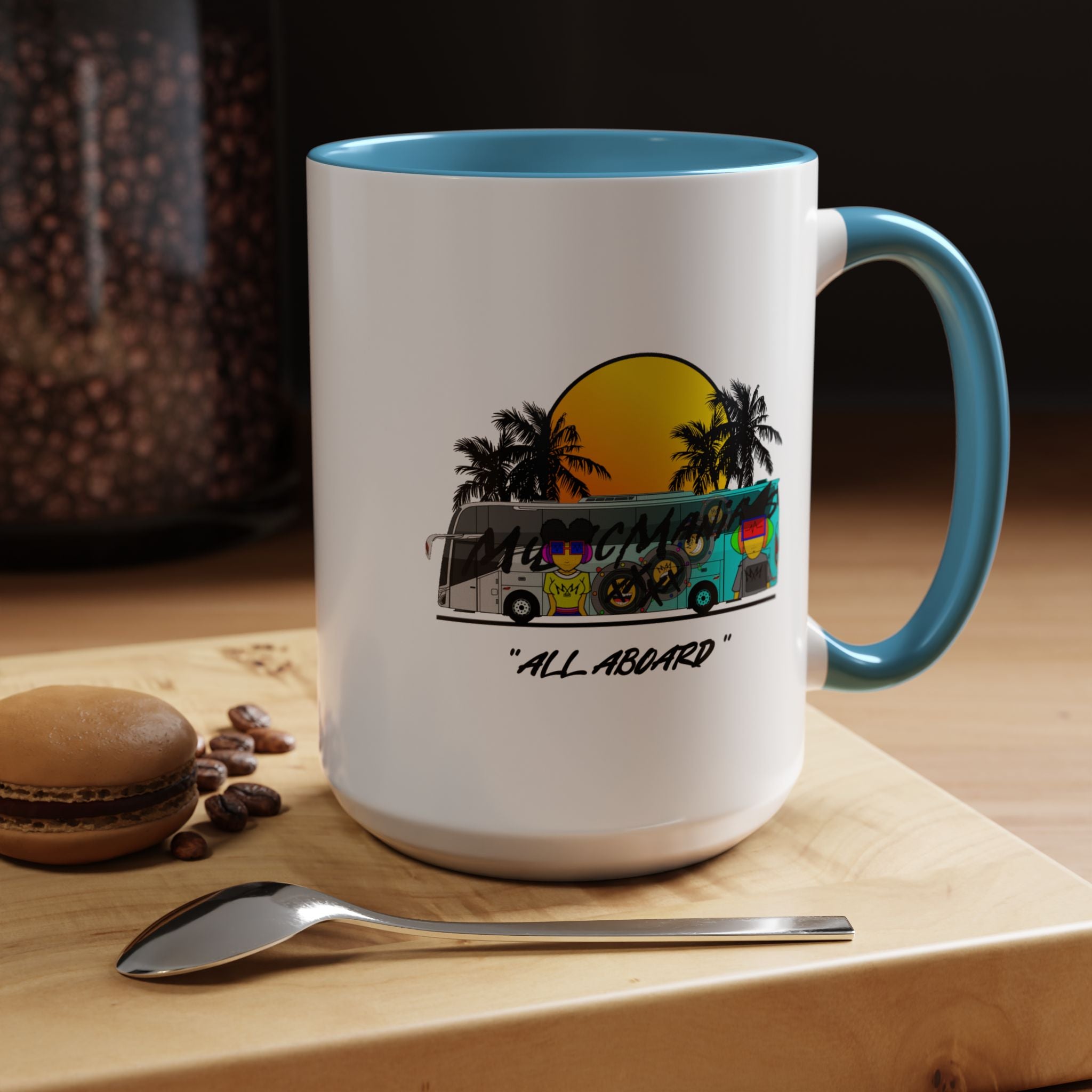 All Aboard MMX Tour Bus Coffee Mug