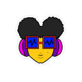 It's Prinzazz Face Die-Cut Outdoor Sticker