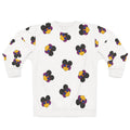 I'ts Prinzazz Faces All-Over Print White Crewneck Sweatshirt