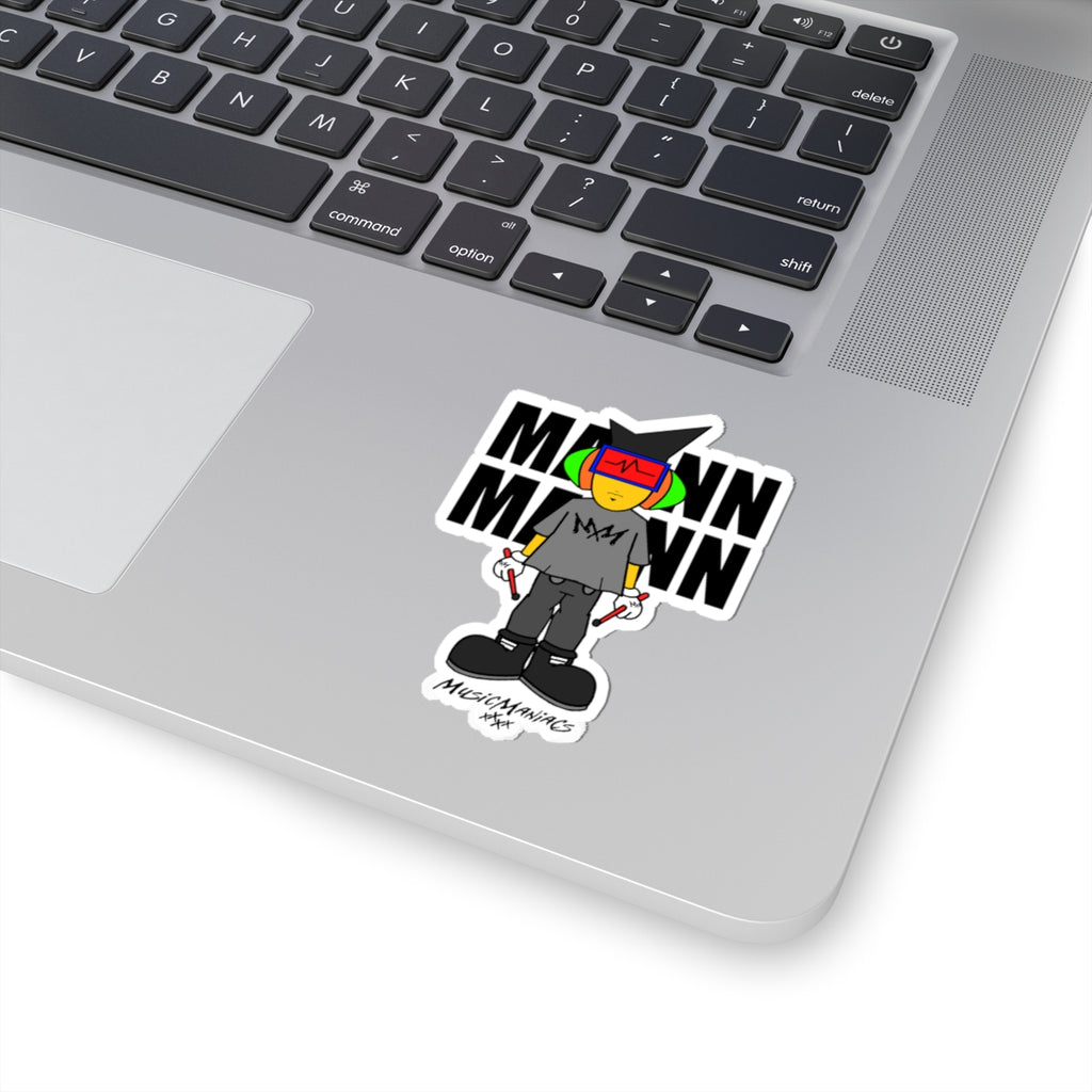 It's Mann Mann Signature | Music Maniacs | Kiss-Cut Sticker | Bold Music Character Decal