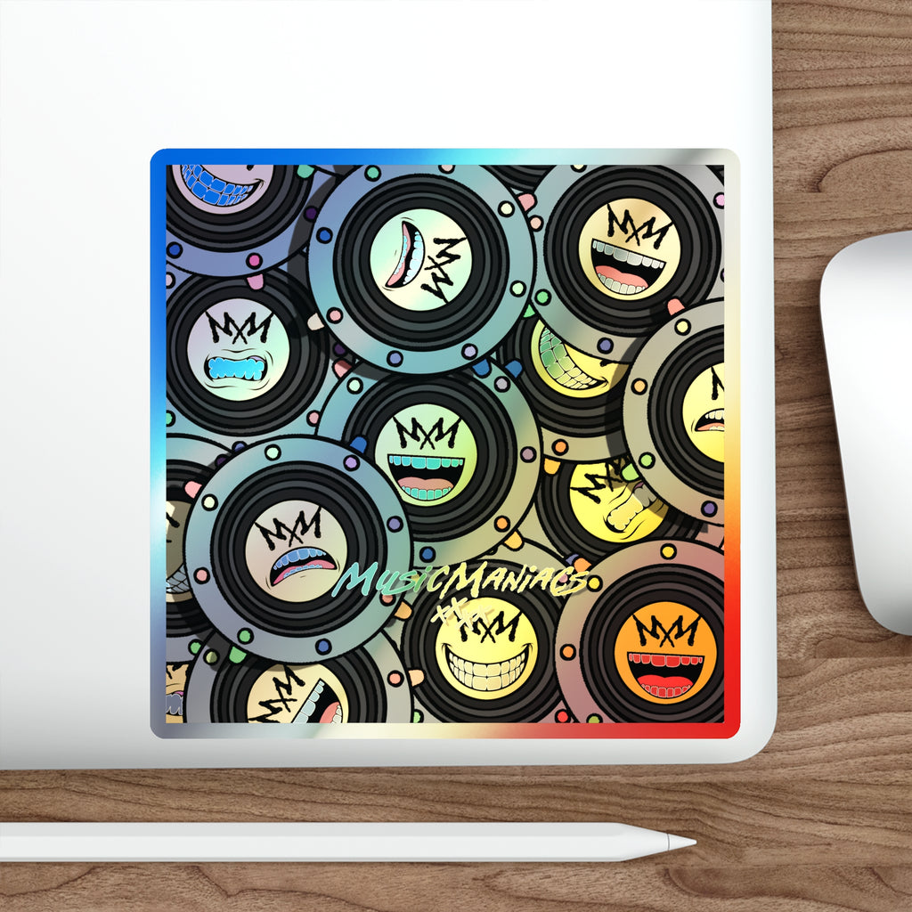 MMX EMO Speaker World Holographic Die-Cut Sticker