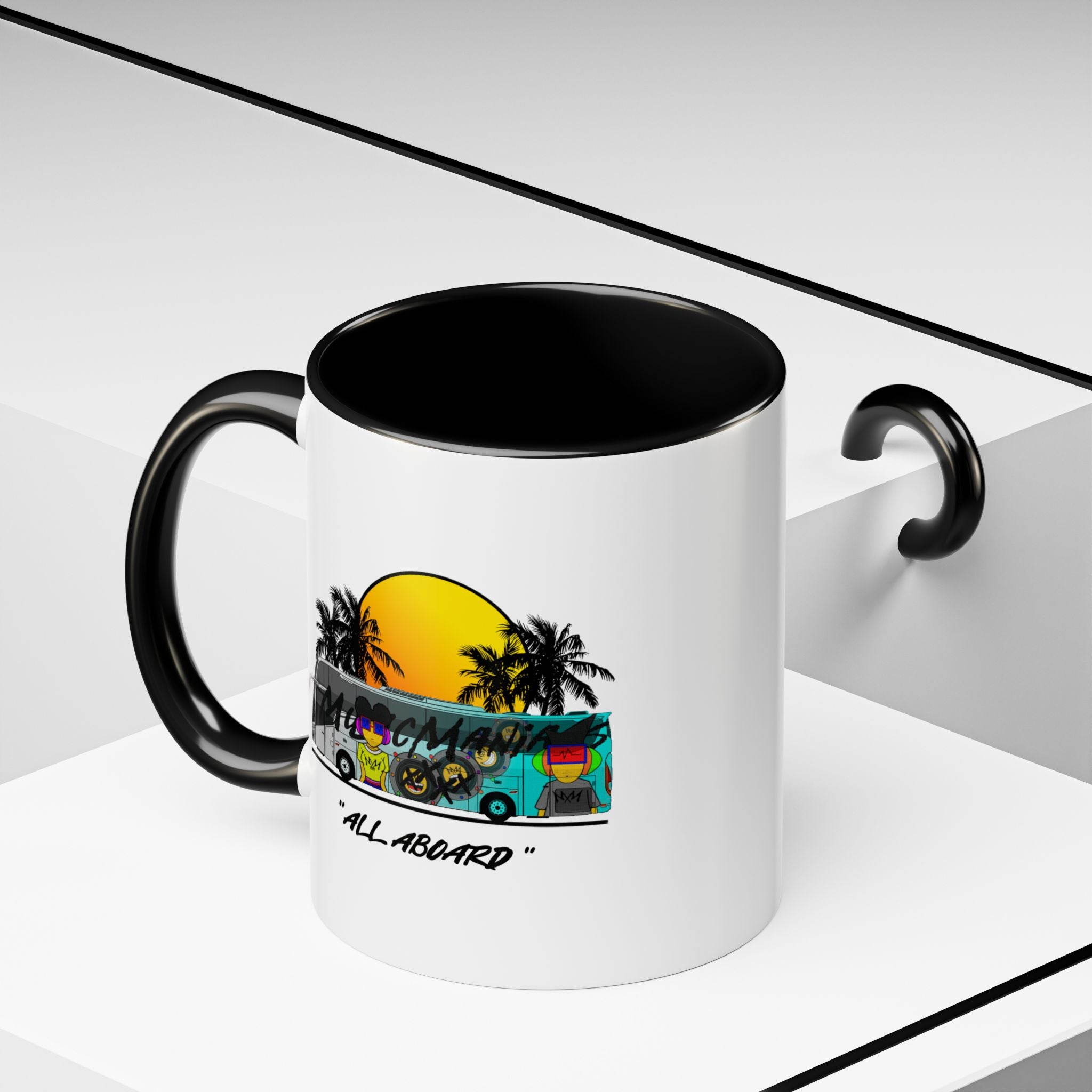 All Aboard MMX Tour Bus Coffee Mug