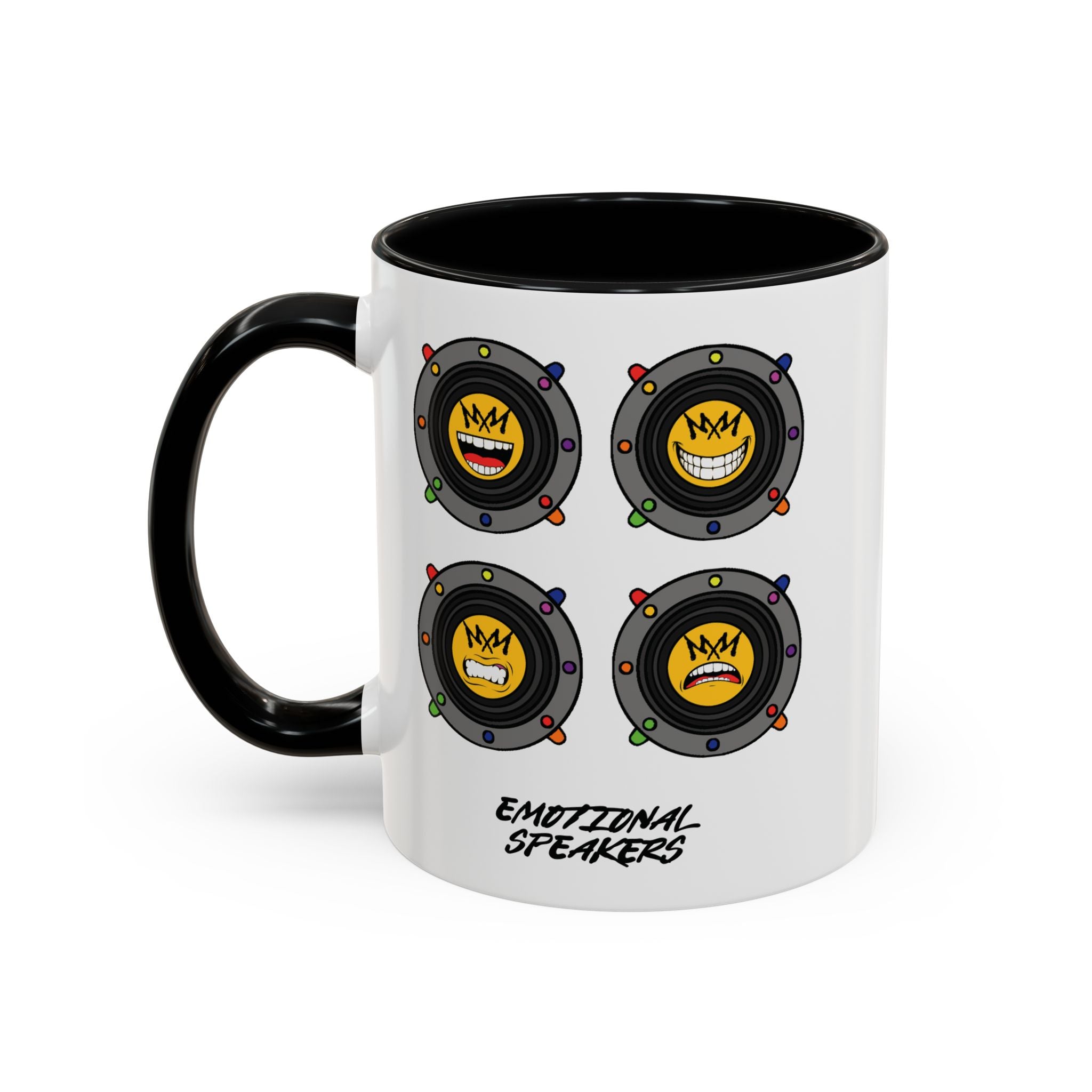 4 Emotional Speakers | Music Maniacs | Coffee Mug | Accent Musical Coffee Mug 11oz 15oz