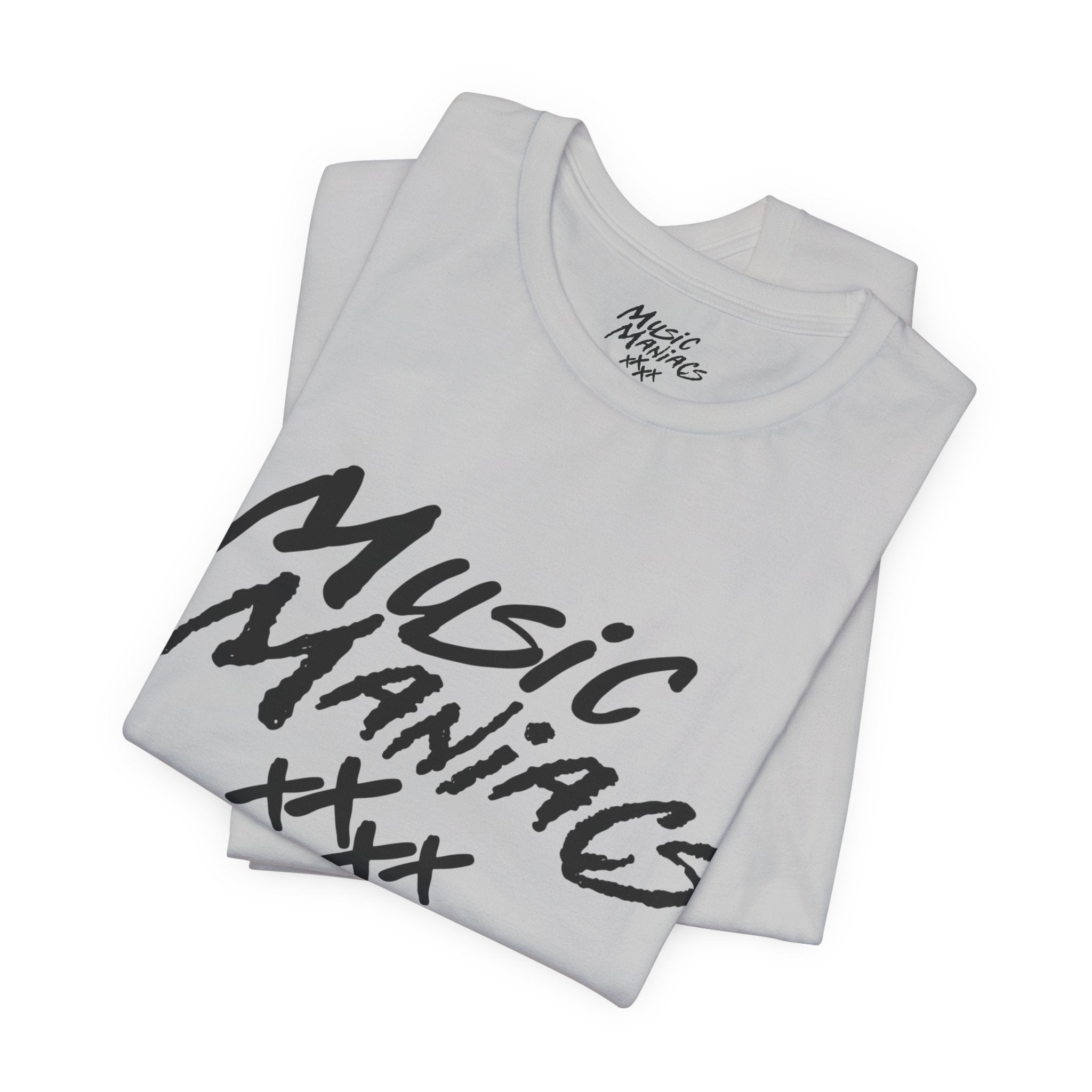 Stacked Black Logo | Music Maniacs | Tee/T-Shirt | Music Lifestyle Culture Streetwear