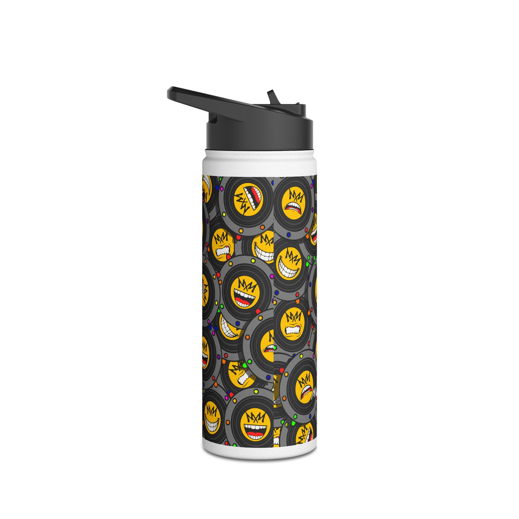 EMO Speaker World | Music Maniacs | Stainless Steel Water Bottle | Band Emoji Emo Accessory