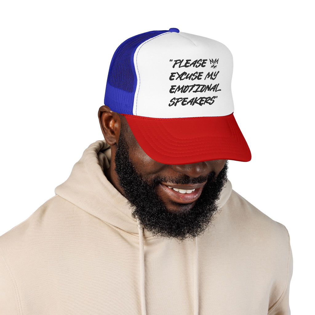 "Please Excuse My Emotional Speakers" | Music Maniacs | Foam Trucker | Musical Quote Streetwear