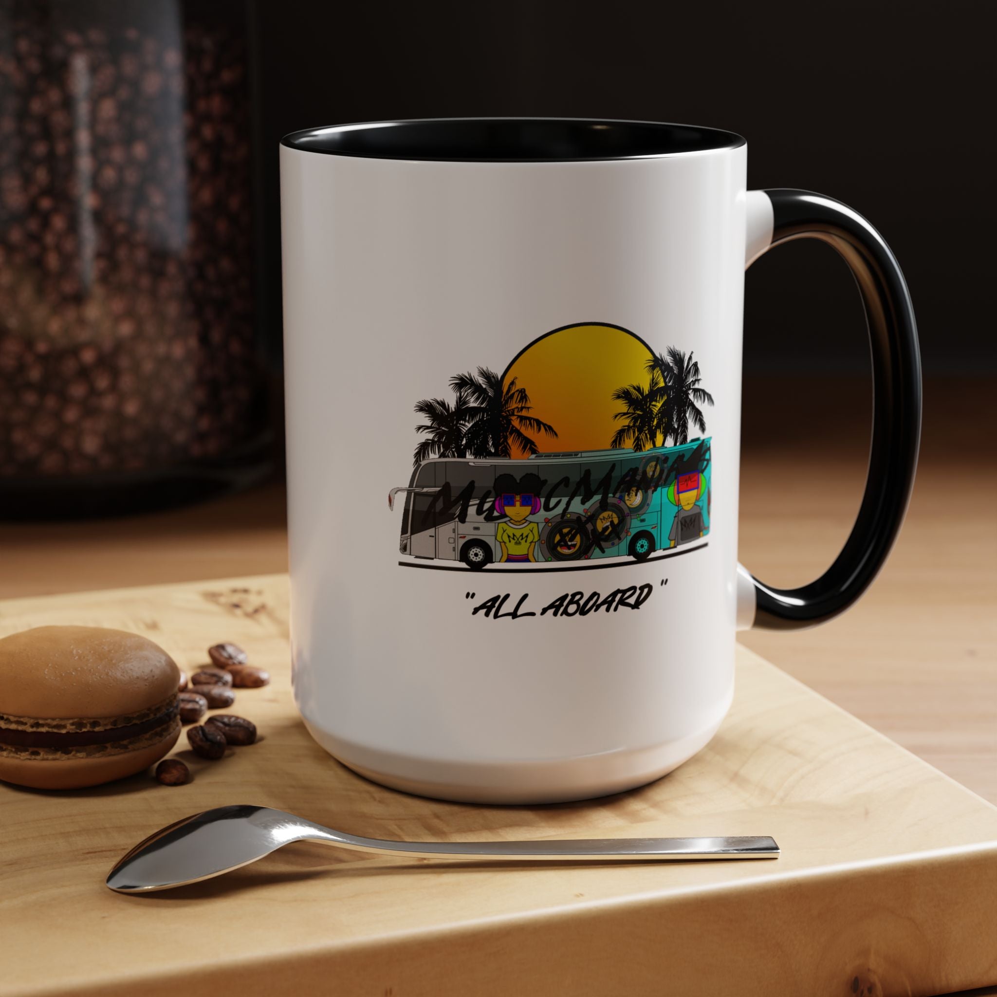 All Aboard MMX Tour Bus Coffee Mug