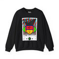 Press PLAY! Mann | Music Maniacs | Graphic Black Crewneck Sweatshirt | Music Player Design Apparel