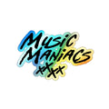 Stacked Logo Holographic die-cut sticker