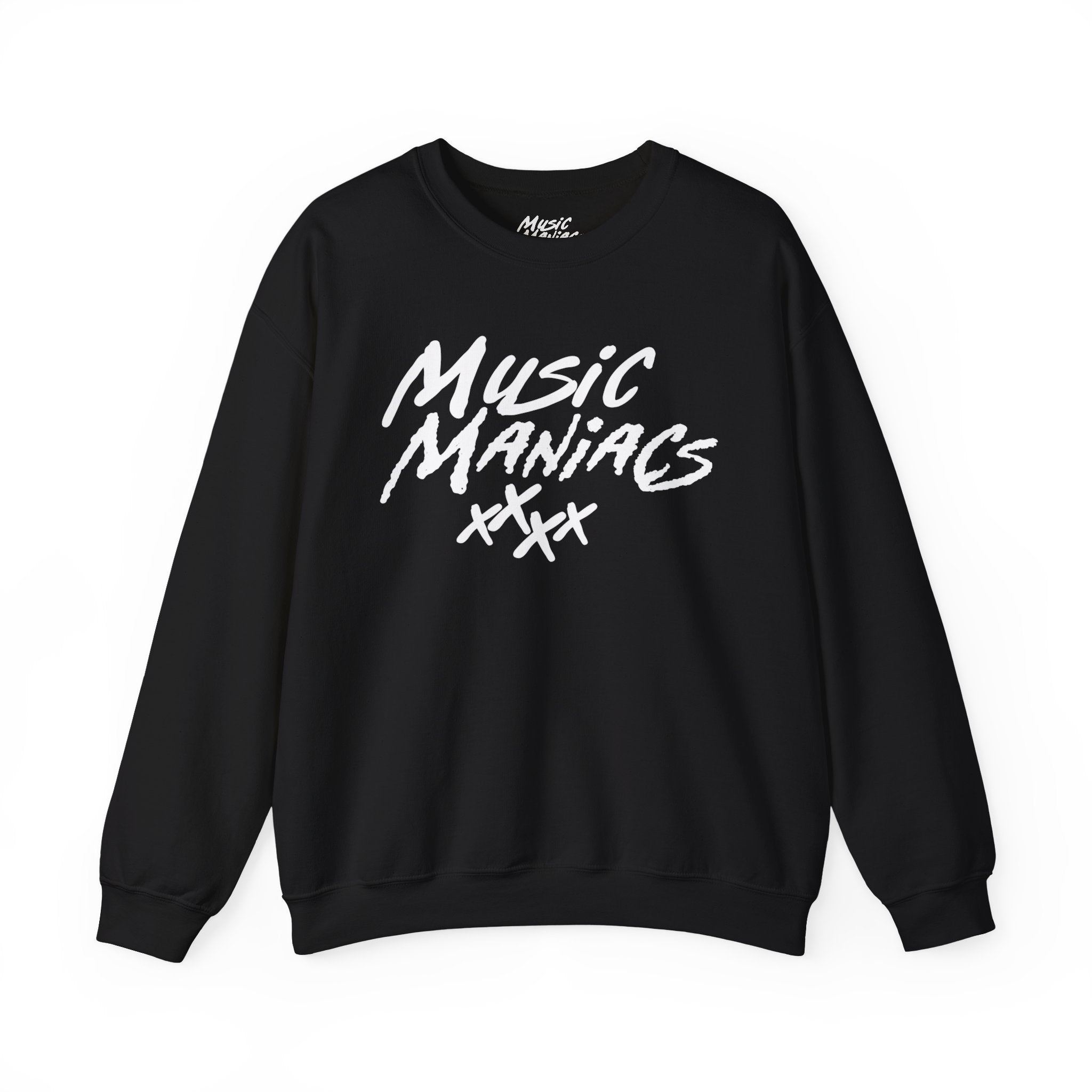 Stacked White Logo Crewneck Sweatshirt