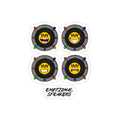 4 EMO Speakers Die-Cut Outdoor Sticker
