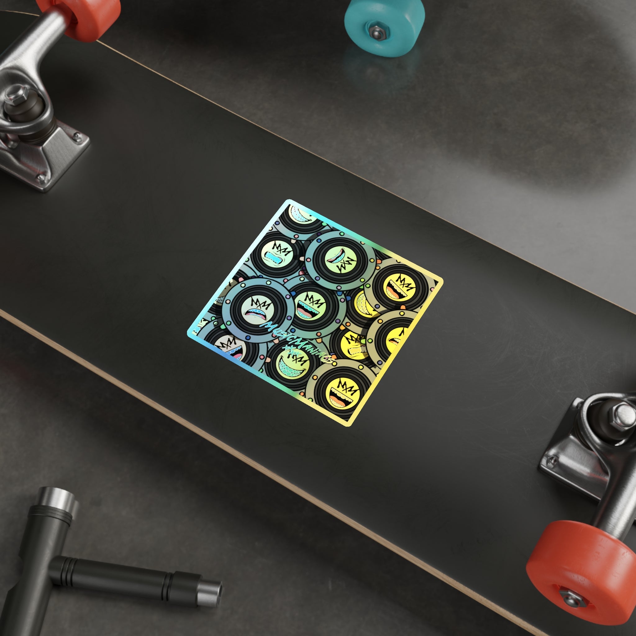 MMX EMO Speaker World Holographic Die-Cut Sticker