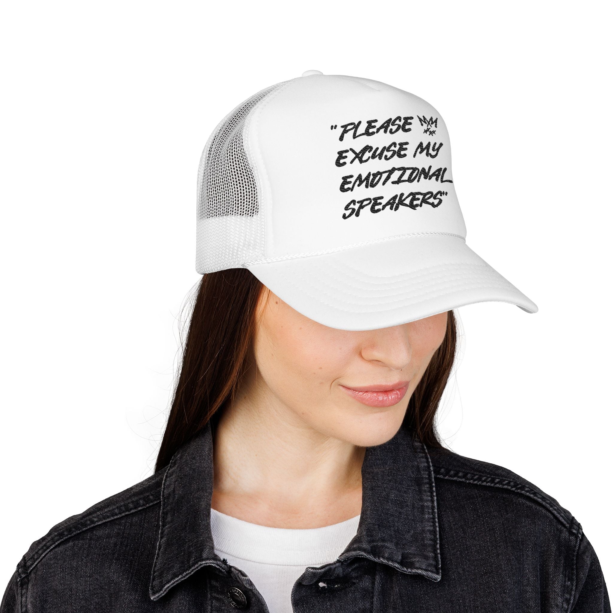 "Please Excuse My Emotional Speakers" | Music Maniacs | Foam Trucker | Musical Quote Streetwear