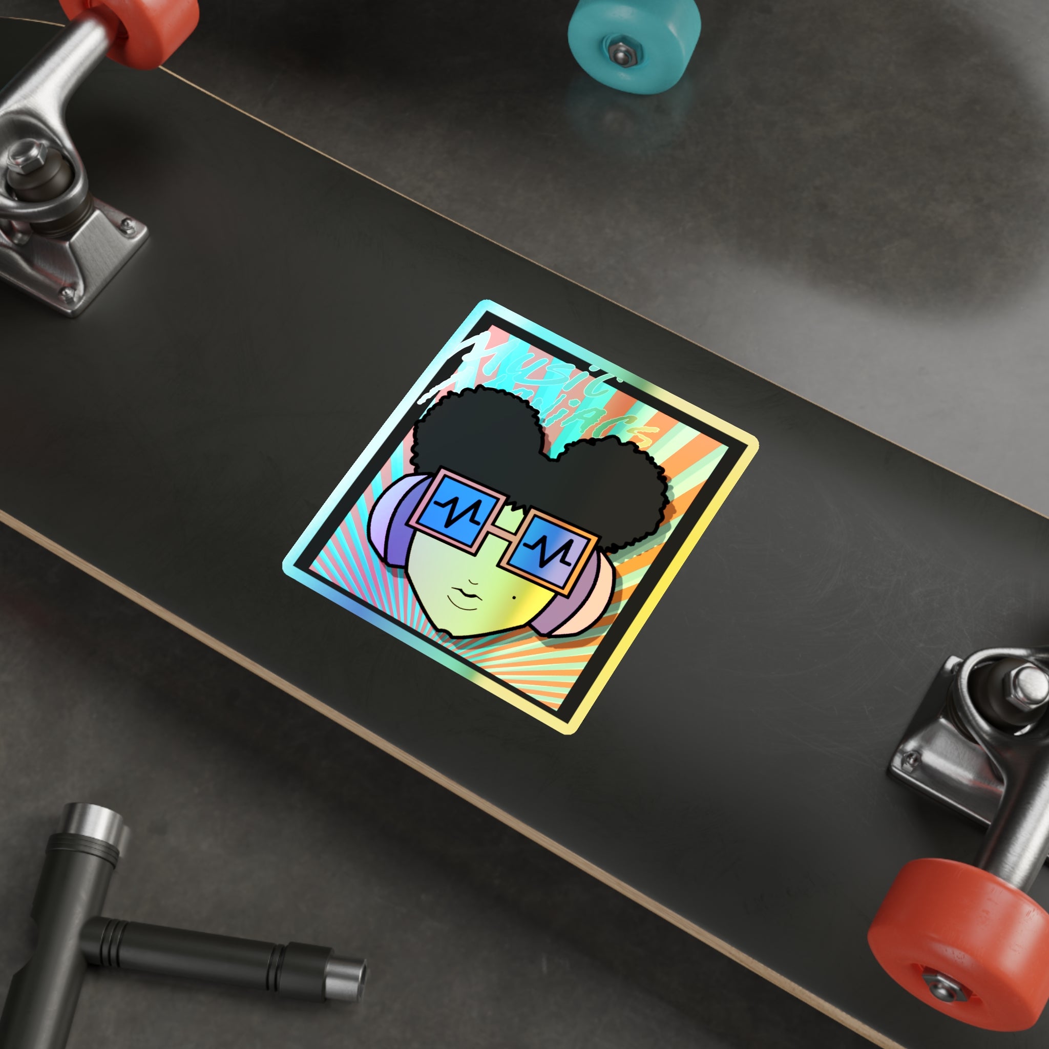 PLAY! Prinzazz | Music Maniacs | Holographic Sticker | Musical Emoji Sticker