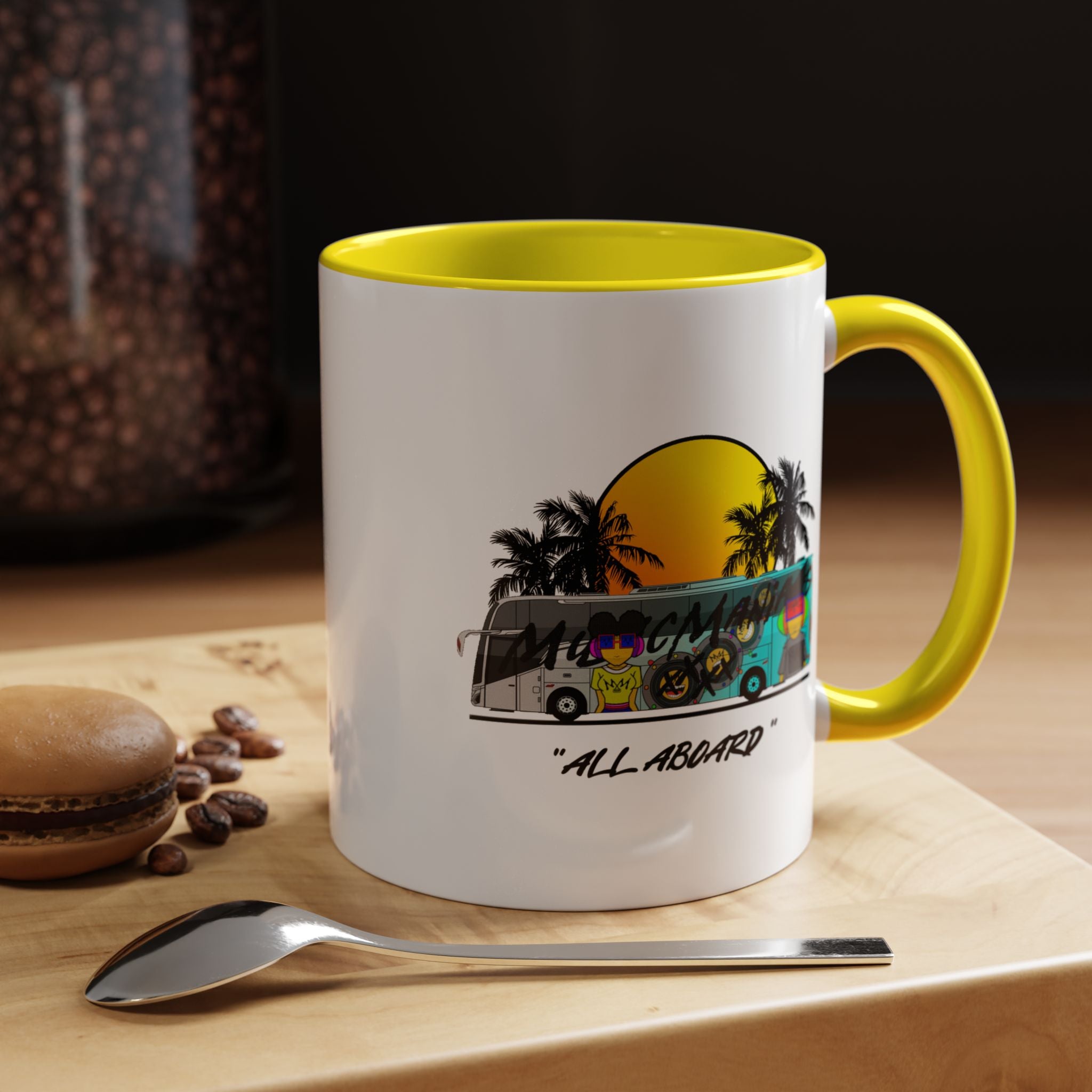 All Aboard MMX Tour Bus Coffee Mug