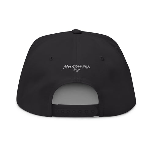 "Please Excuse My Emotional Speakers" White Logo Embroidered Flat Bill Cap