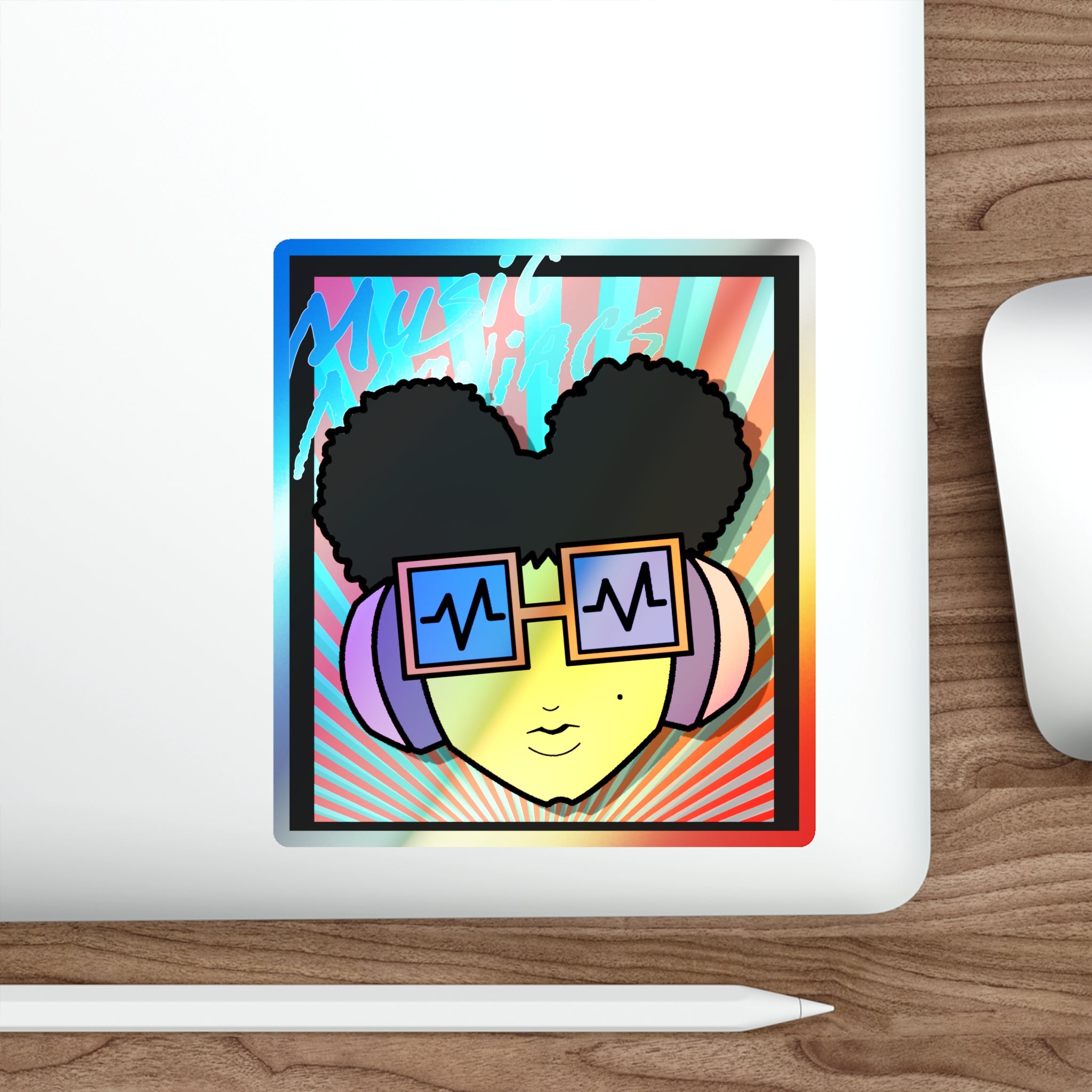 PLAY! Prinzazz | Music Maniacs | Holographic Sticker | Musical Emoji Sticker
