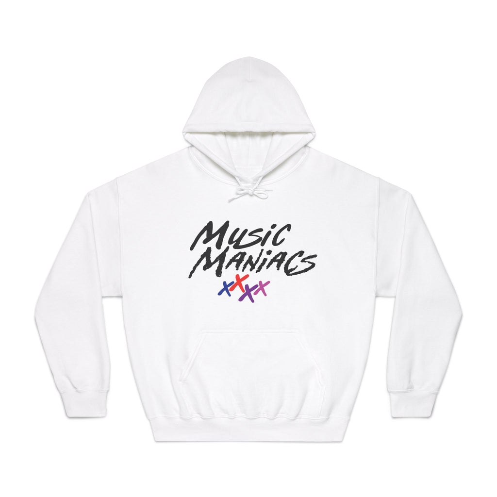 stacked logo music hoodie
