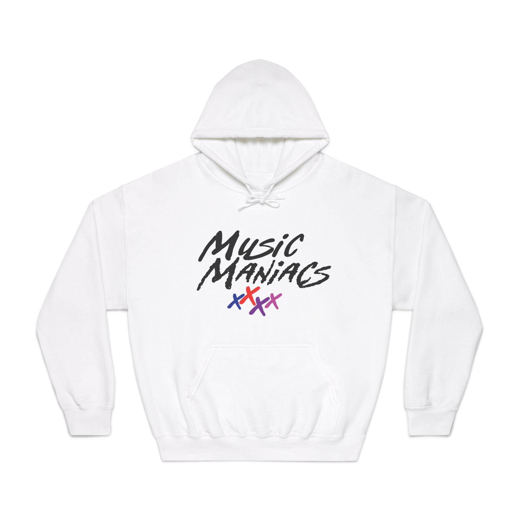 stacked logo music hoodie