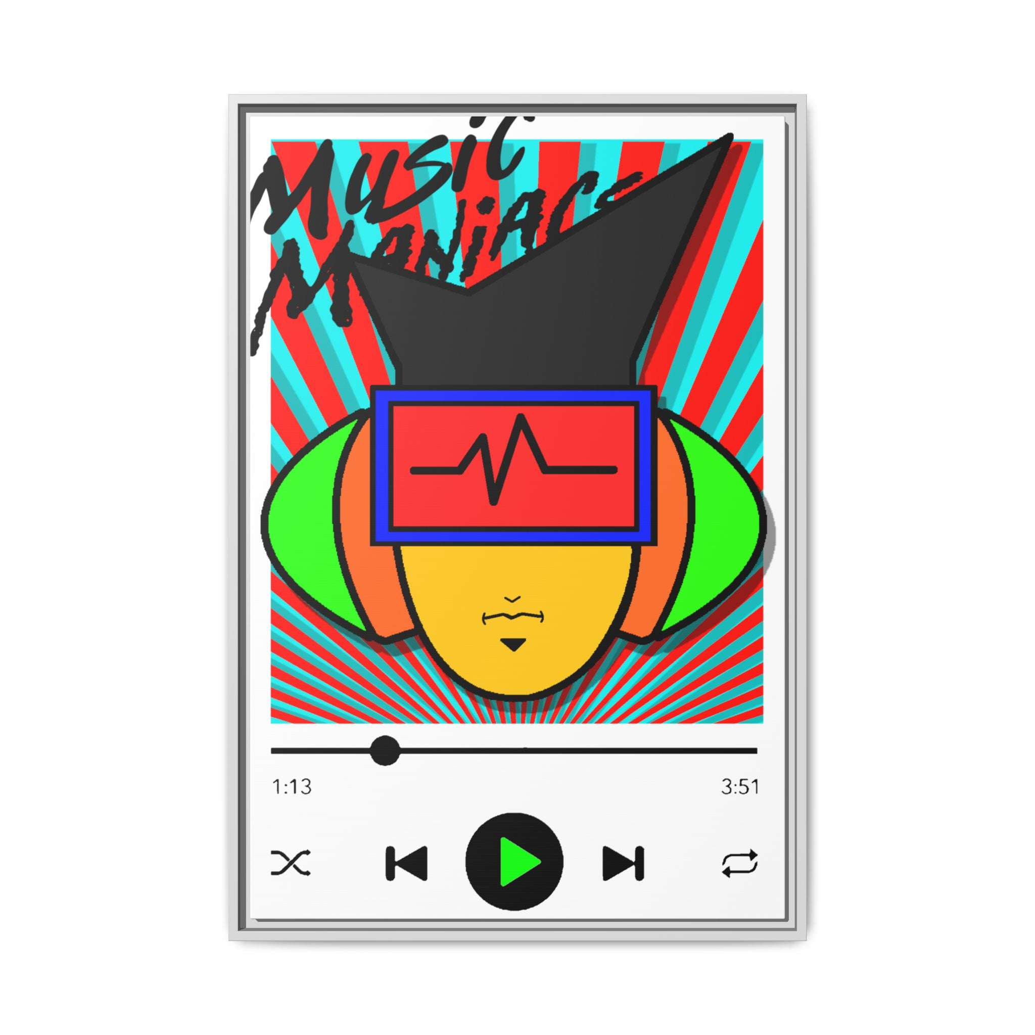 Press PLAY! Mann Alt Matte Framed Canvas