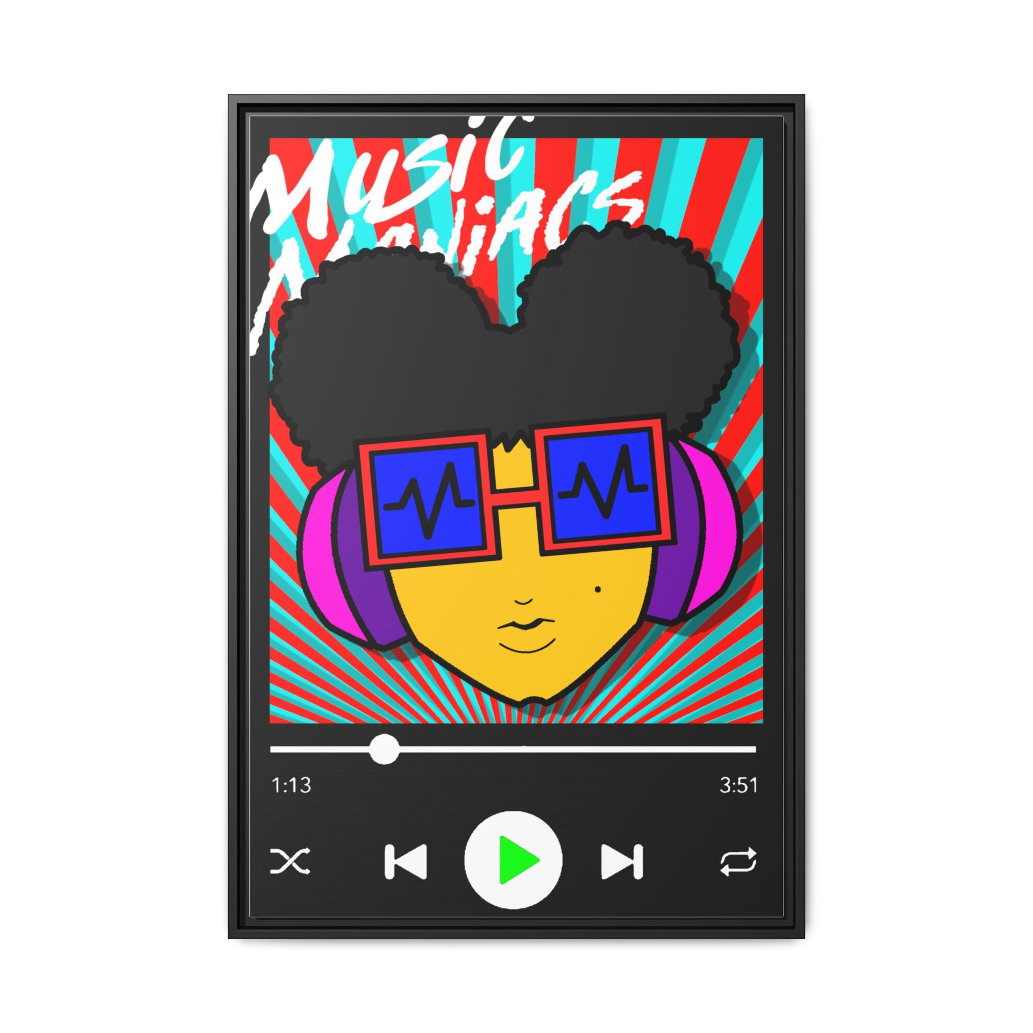 Press PLAY! Prinzazz Matte Framed Canvas