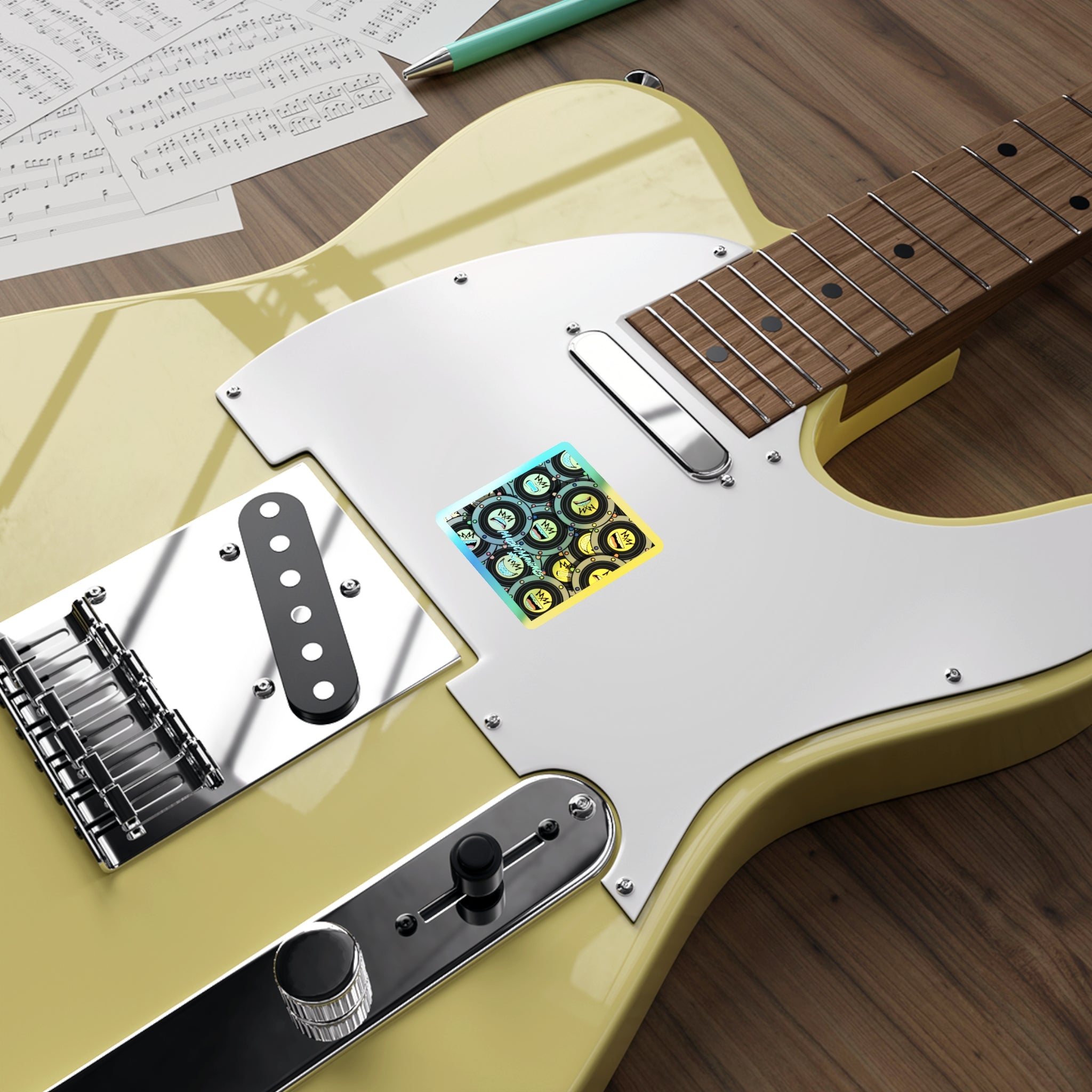 MMX EMO Speaker World Holographic Die-Cut Sticker