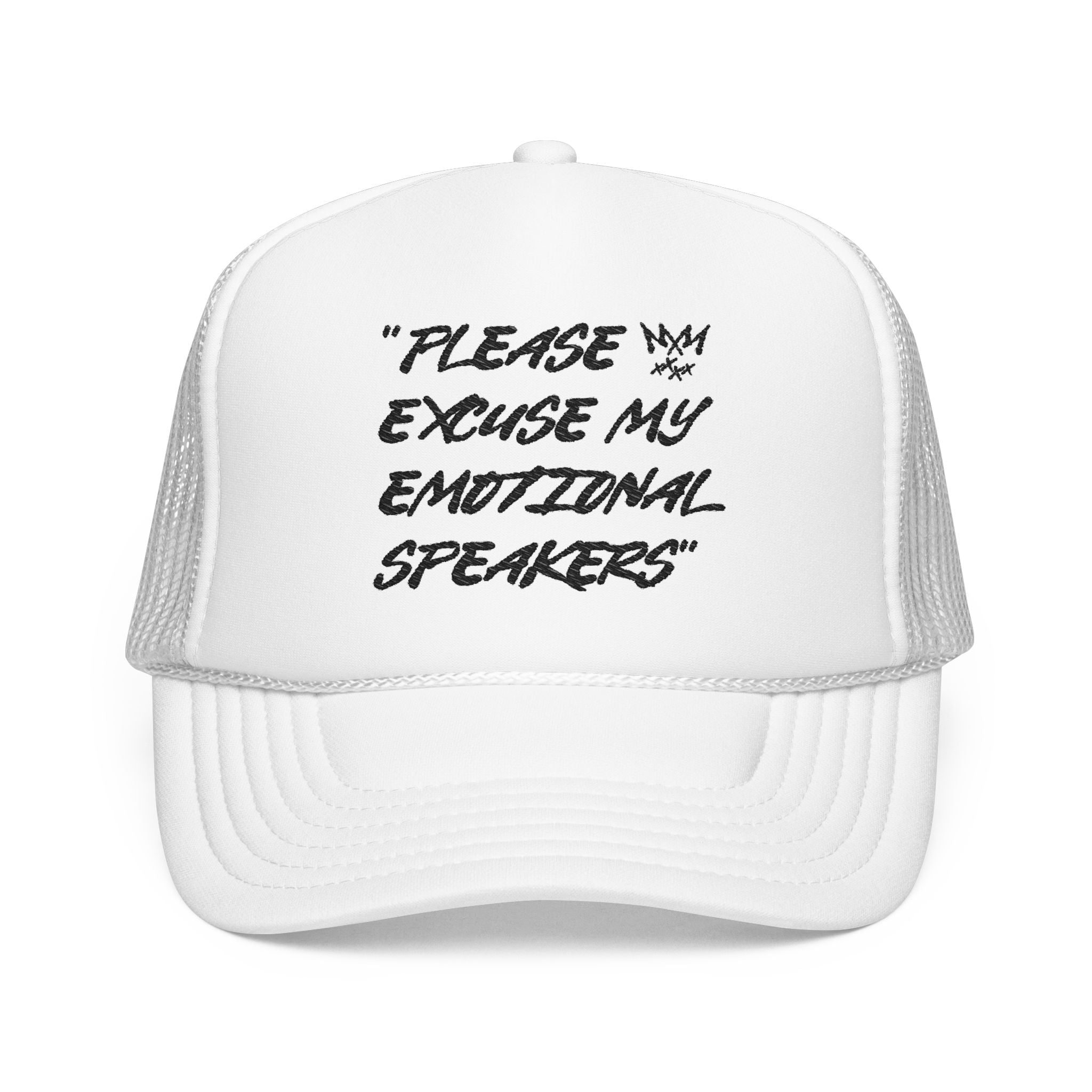 "Please Excuse My Emotional Speakers" | Music Maniacs | Foam Trucker | Musical Quote Streetwear
