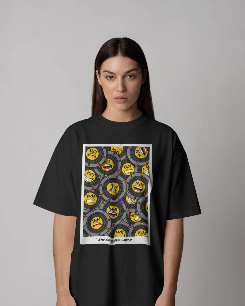 EMO Speaker World Black T-shirt