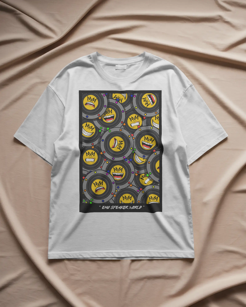 EMO Speaker World White T-shirt