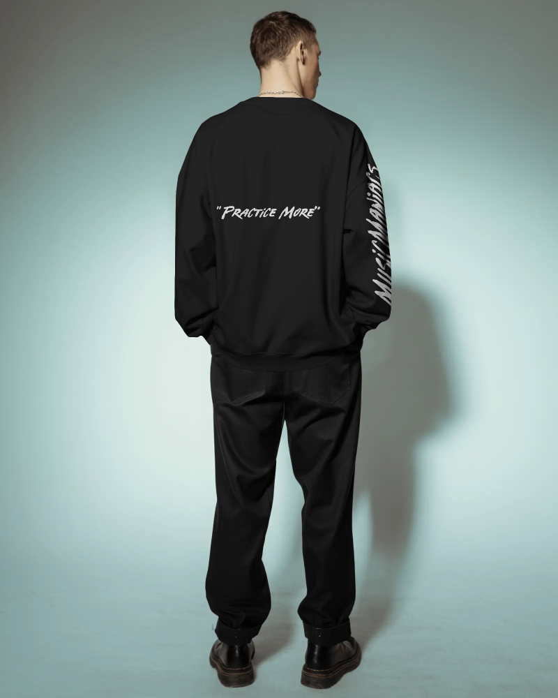 MM Cross Black Crewneck Sweatshirt